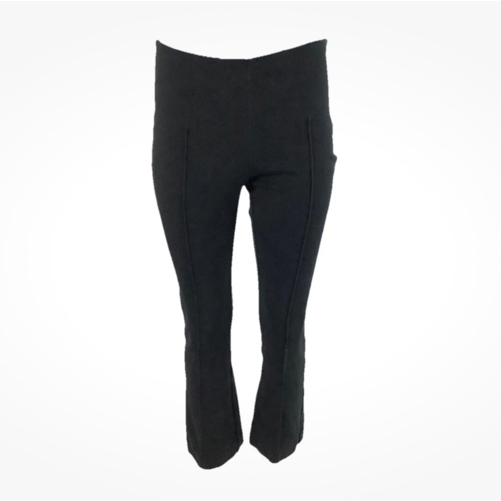 Everlane Sz S The Dream Pull On Cropped Pants Black Cotton Modal Pleated